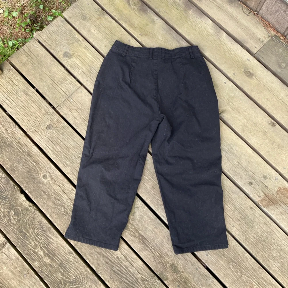 GLORIA VANDERBILT Jeans Vintage Retro Black Denim Size 10 - Picture 3 of 8